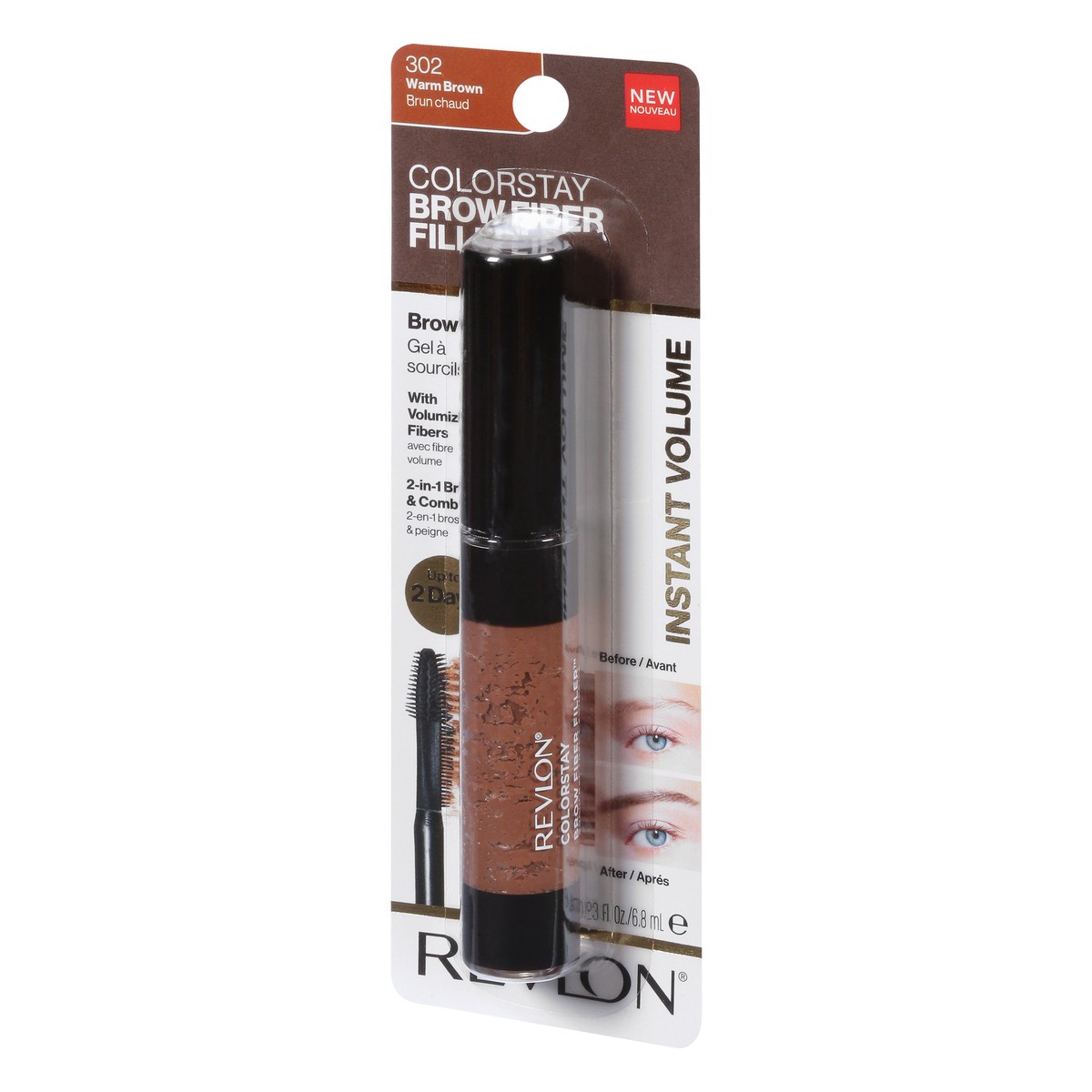 slide 6 of 9, Revlon ColorStay Warm Brown 302 Brow Fiber Filler 0.23 oz, 0.23 oz