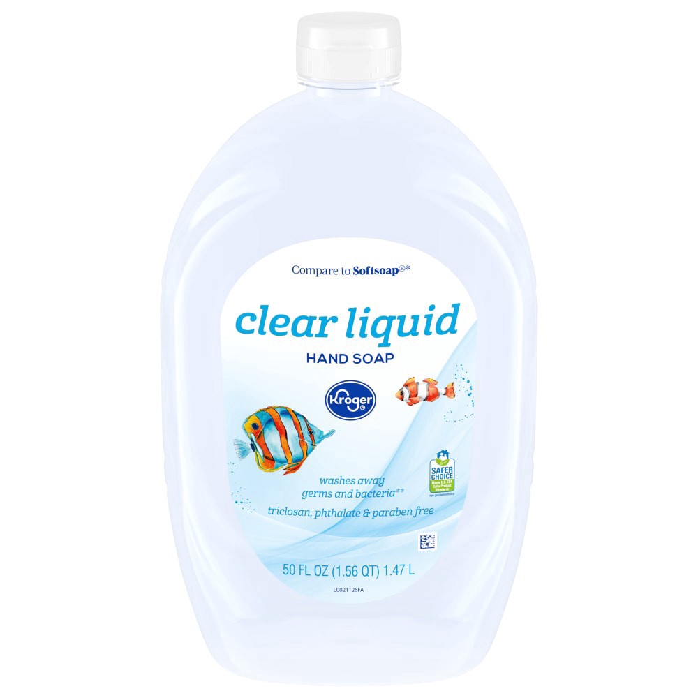 slide 2 of 2, Kroger Clear Liquid Hand Soap Refill, 50 fl oz