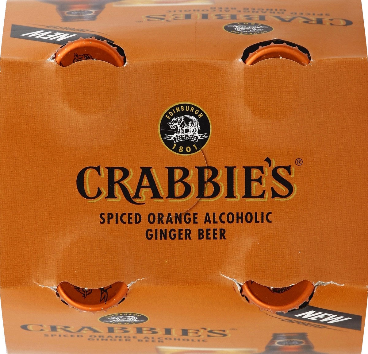 slide 2 of 4, Crabbie's Spiced Orange Alcoholic Ginger Beer Bottles, 4 ct; 11 oz