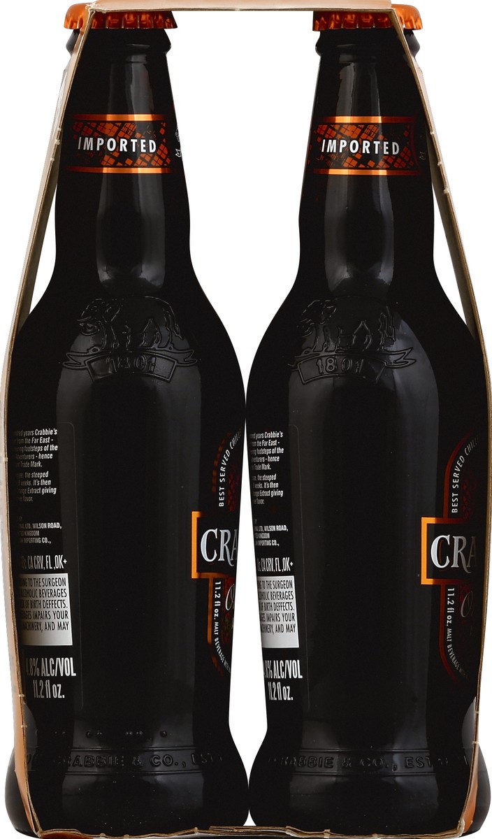 slide 3 of 4, Crabbie's Spiced Orange Alcoholic Ginger Beer Bottles, 4 ct; 11 oz