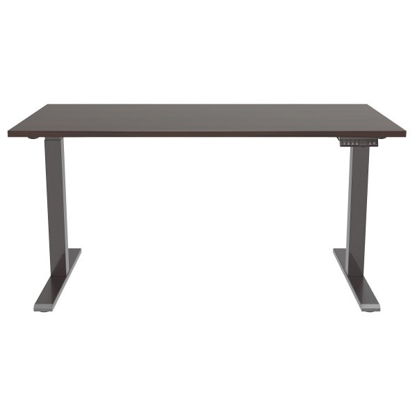 slide 5 of 10, Realspace® Magellan Performance Electric 60""W Height-Adjustable Standing Desk, Espresso, 1 ct