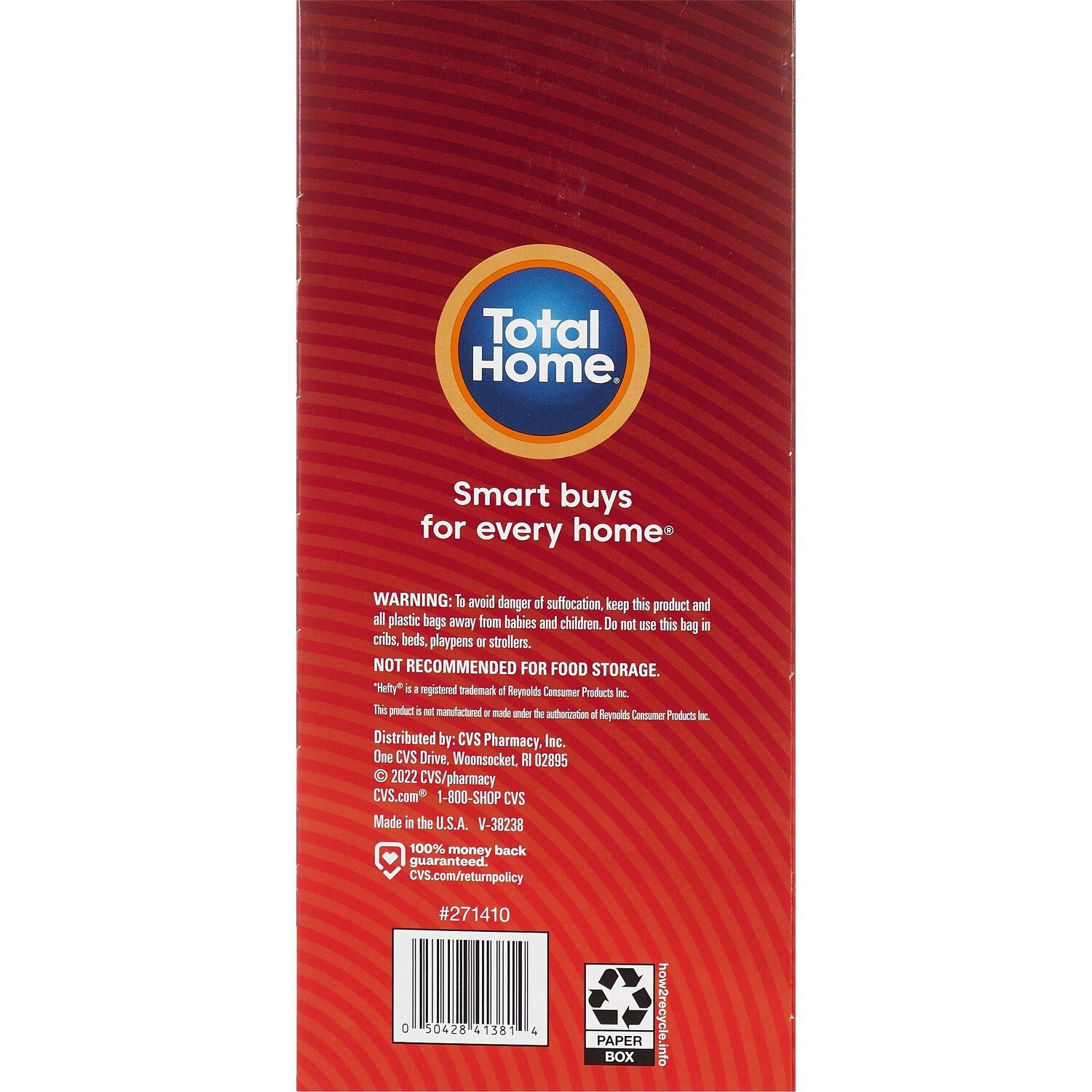 slide 5 of 6, Total Home 13 Gallon Tall Kitchen Trash Bags, Fresh Scent, 45 Ct, 45 ct