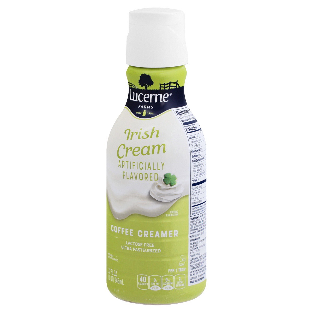 slide 9 of 9, Lucerne Dairy Farms Irish Cream Coffee Creamer, 32 oz