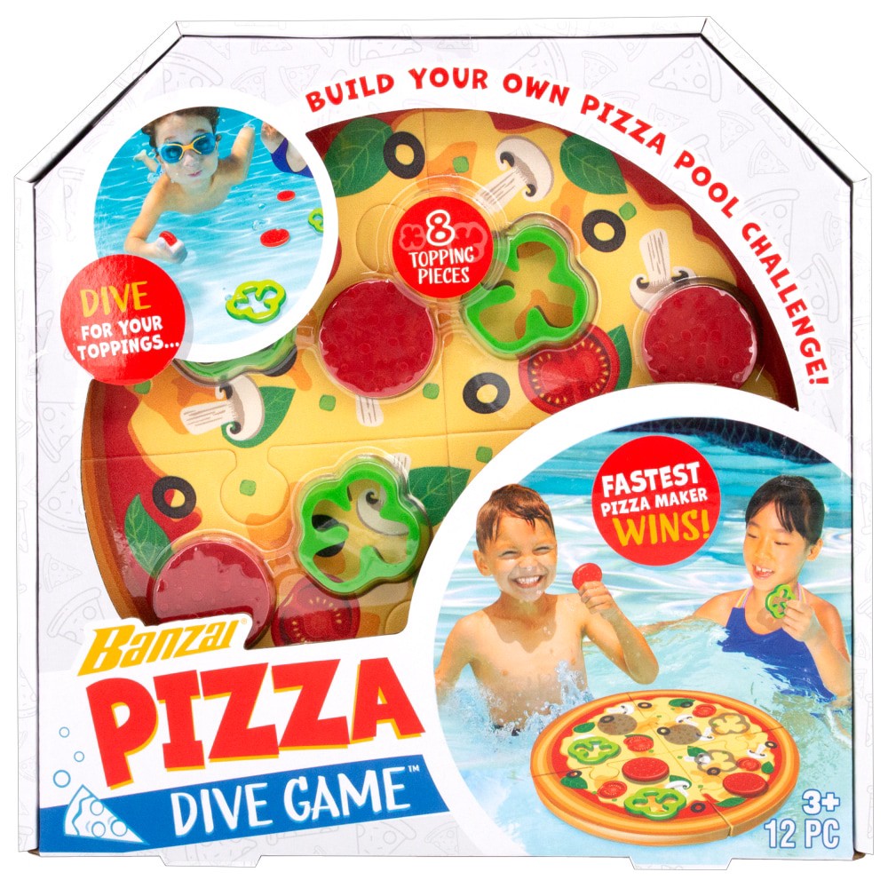 slide 1 of 1, Banzai Pizza Dive Game, 12 ct