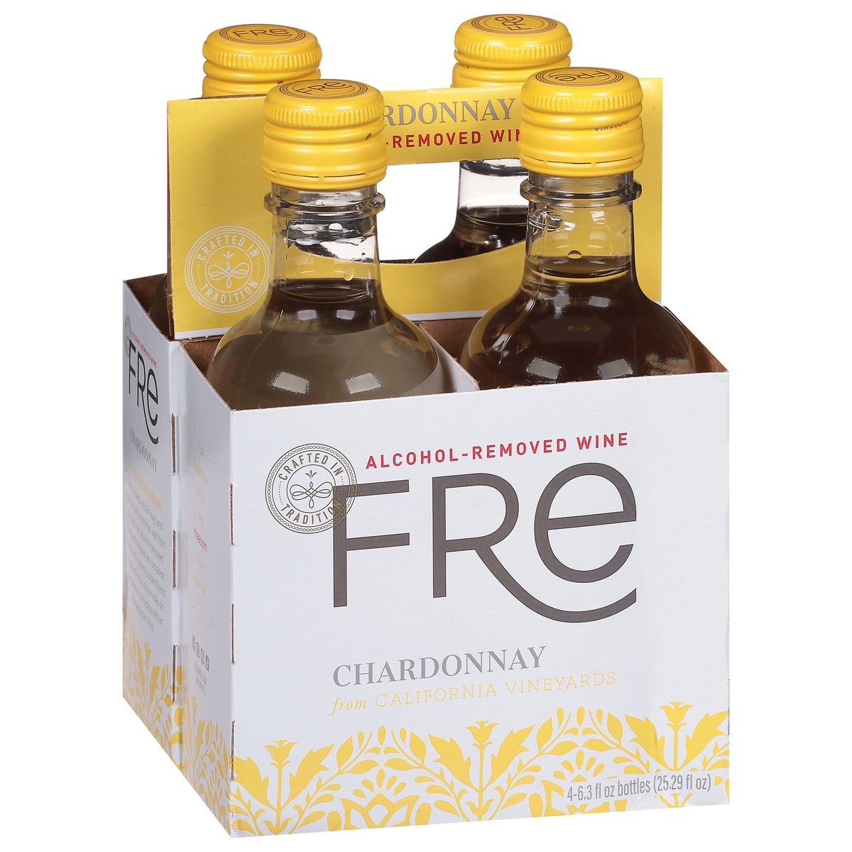 slide 11 of 14, FRE Chardonnay California White Wine, Alcohol-Removed, 4 Pack, 187ml Plastic Bottles, 0% ABV, 4 ct; 187 ml