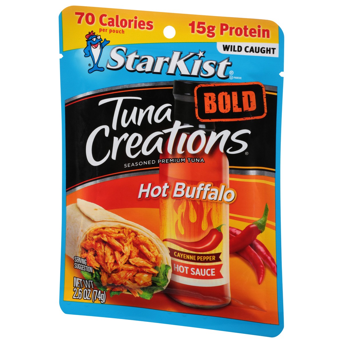 slide 9 of 9, StarKist Tuna Creations Bold Seasoned Premium Hot Buffalo Tuna 2.6 oz, 2.6 oz