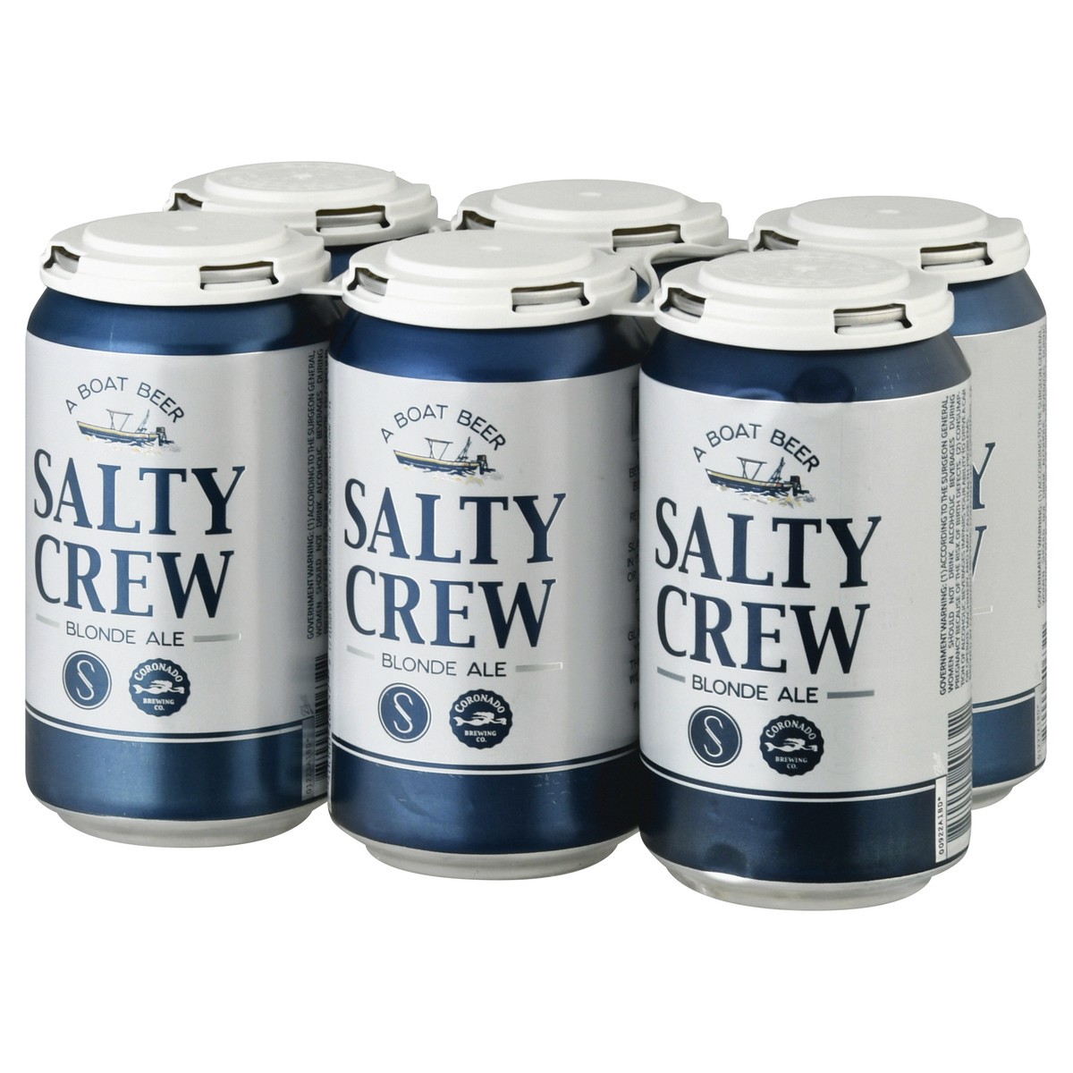 slide 7 of 9, Coronado Salty Crew Blonde Ale 6pk 12oz Cans, 72 oz