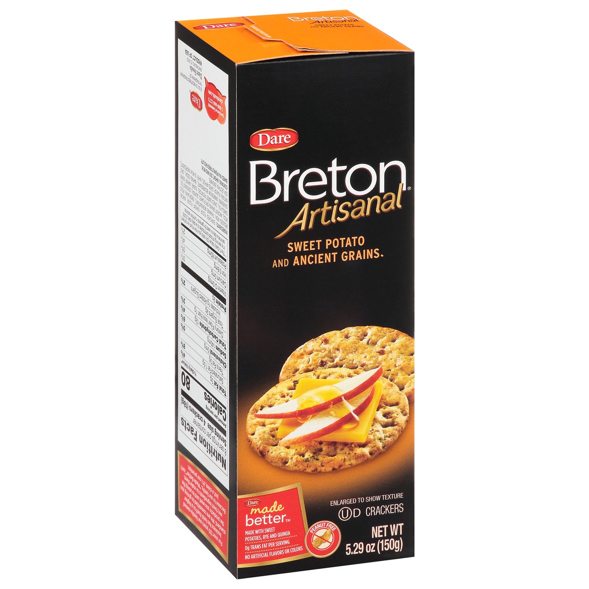 slide 9 of 14, Dare Breton Sweet Potato & Ancient Grain Crackers, 5.29 oz