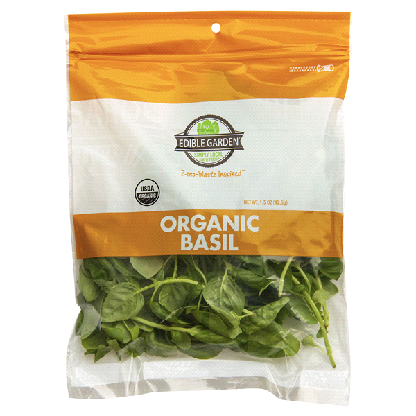 slide 1 of 1, Edible Garden Organic Fresh Cut Basil, 1.5 oz