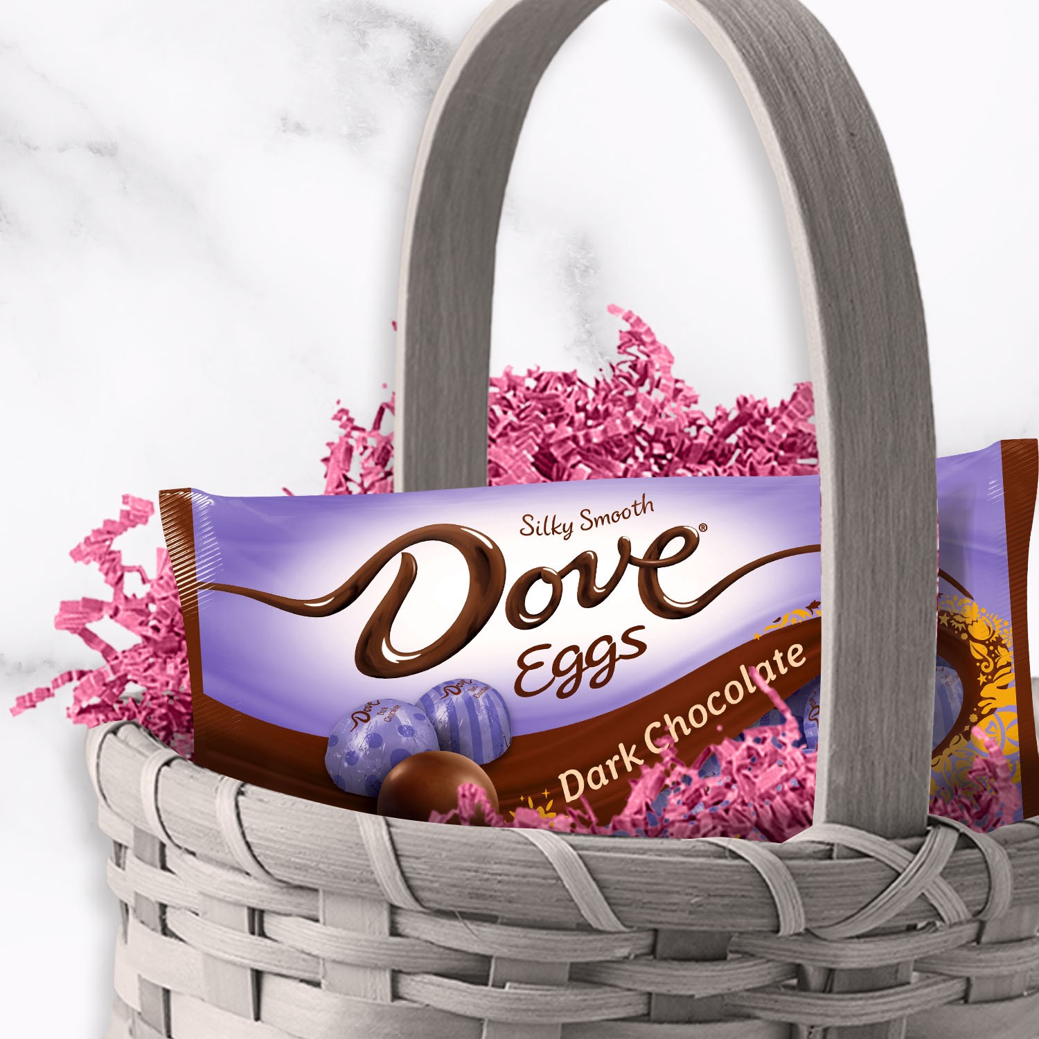 slide 2 of 8, DOVE Easter Egg Dark Chocolate Easter Candy, 8.87 Oz Bag, 8.87 oz