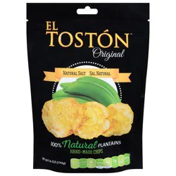 El Toston Original Natural Salt Plantain Chips 6 oz