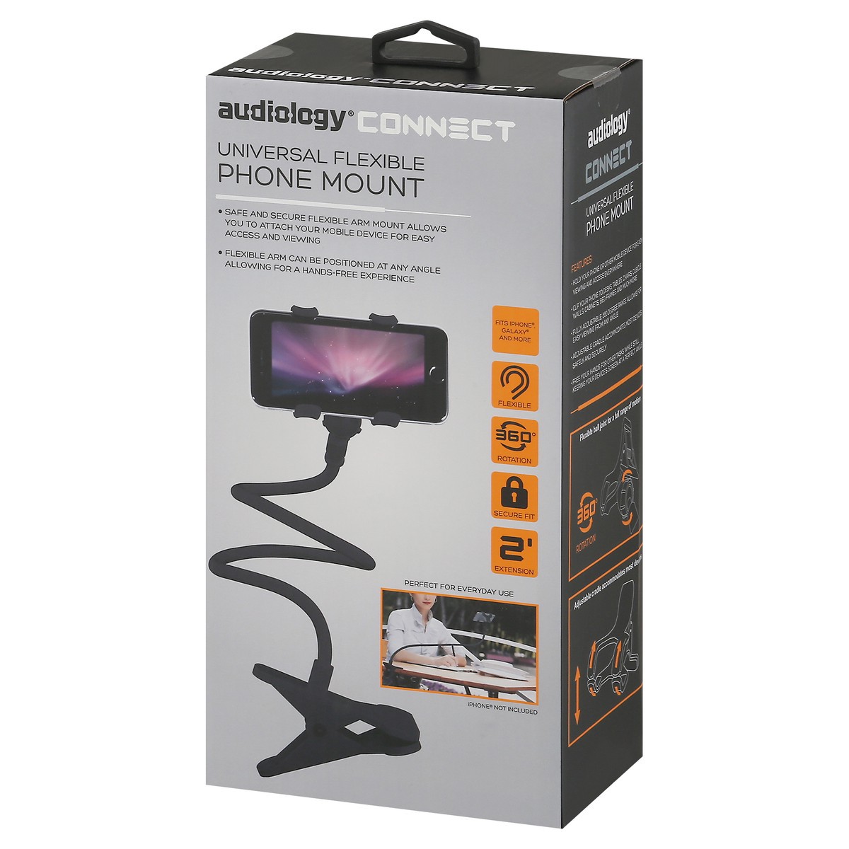 slide 8 of 11, Audiology Universal Flexible Phone Mount 1 ea, 1 ct
