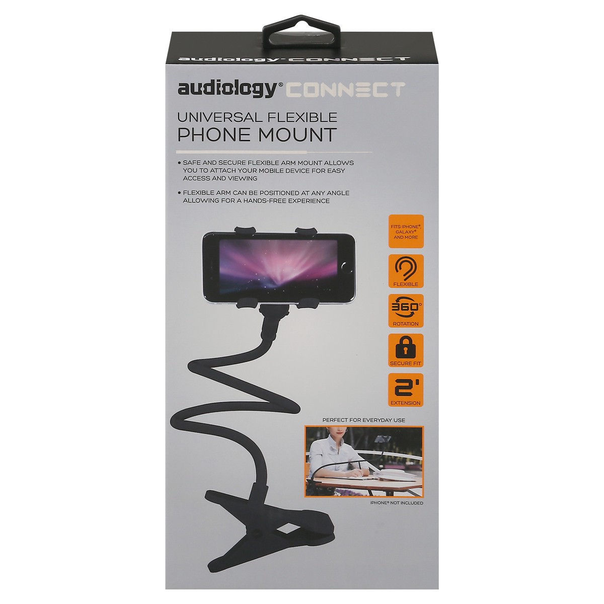 slide 3 of 11, Audiology Universal Flexible Phone Mount 1 ea, 1 ct