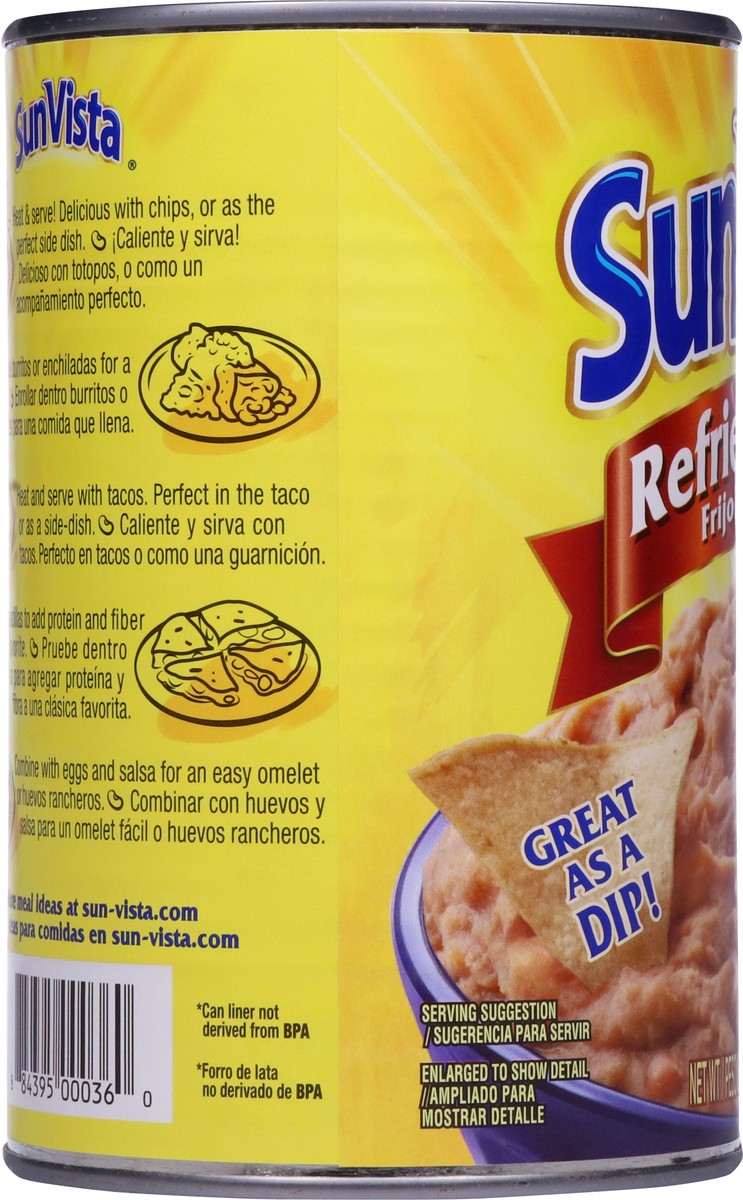 slide 2 of 9, SunVista Refried Beans 40 oz, 40 oz