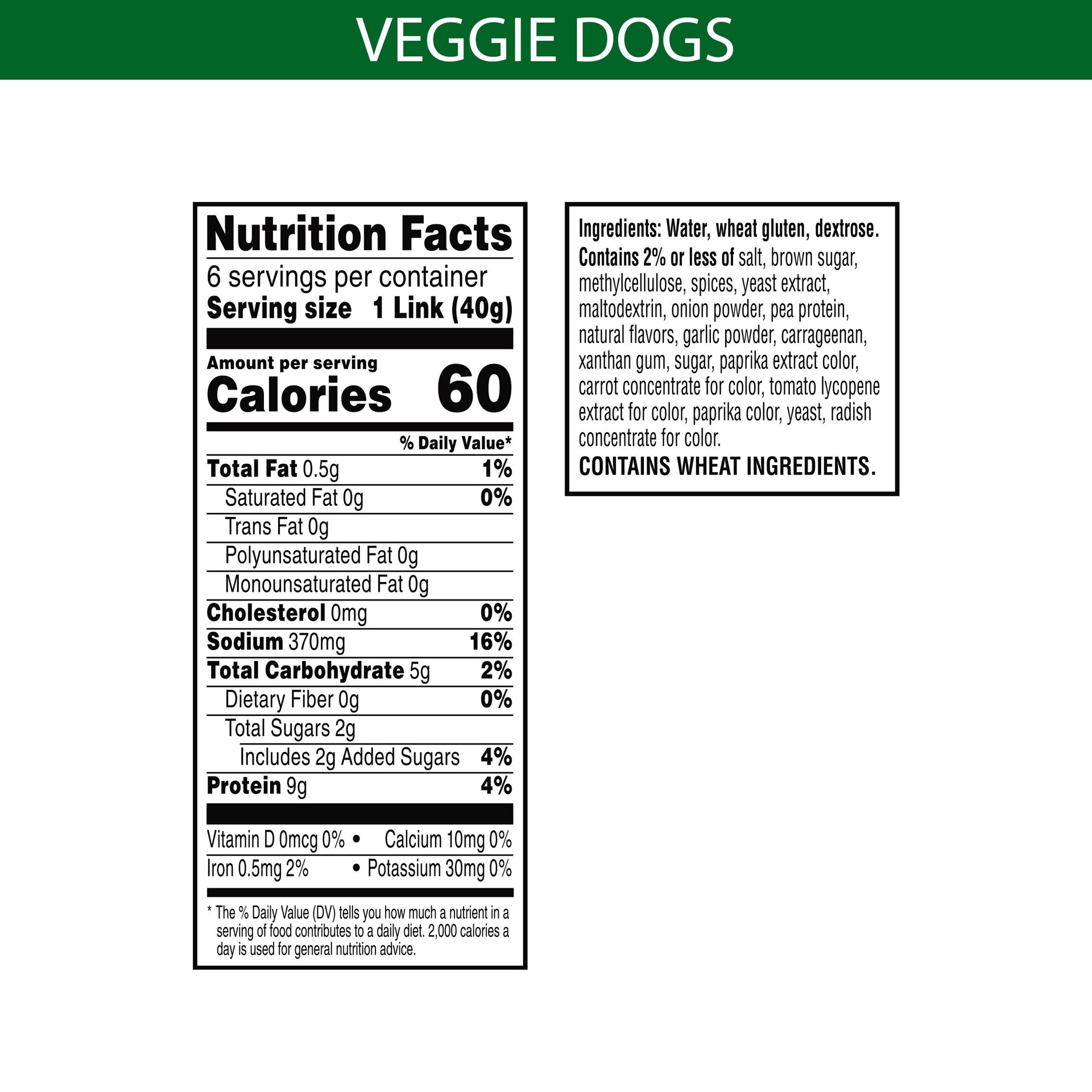 slide 2 of 5, MorningStar Farms Veggie Dogs, Vegan Plant Based Protein, Frozen Meal Starter, Original, 8.4oz Box, 6 Veggie Dogs, 8.4 oz