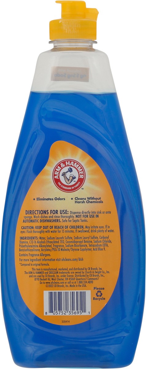 slide 9 of 10, ARM & HAMMER Plus OxiClean Ocean Fresh Ultra Dish Liquid 19 fl oz, 19 fl oz