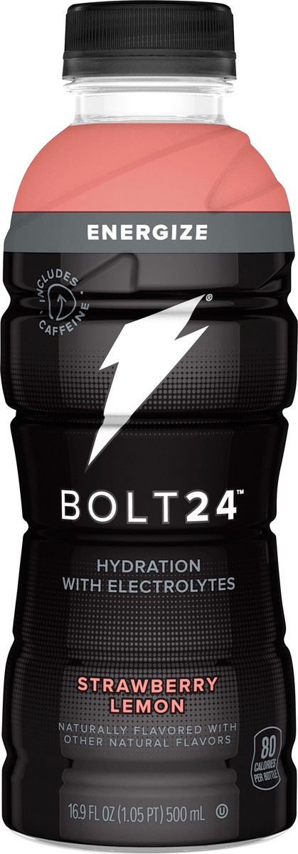 slide 2 of 3, Bolt24 Energize Strawberry Lemon Hydration Drink 16.9 oz, 16.9 fl oz