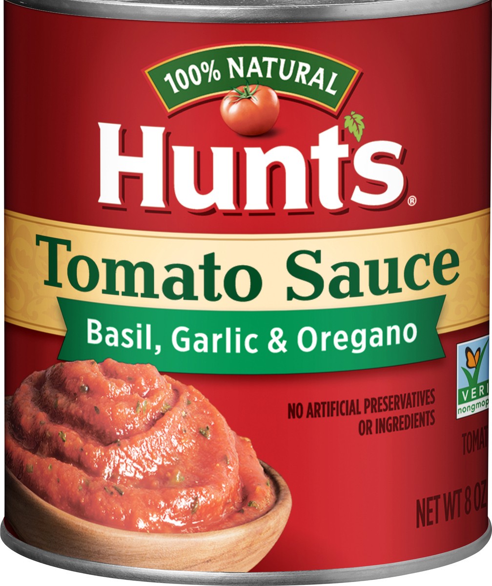 slide 4 of 5, Hunt's Basil, Garlic & Oregano Tomato Sauce 8 oz, 8 oz