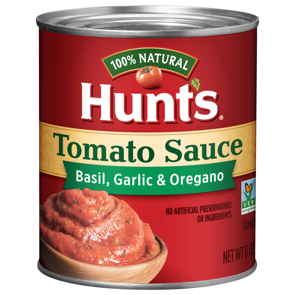 slide 1 of 5, Hunt's Basil, Garlic & Oregano Tomato Sauce 8 oz, 8 oz