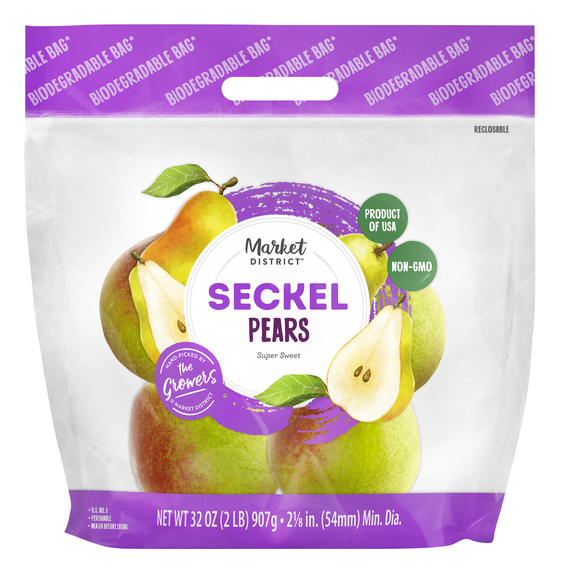 slide 1 of 1, Seckel Pears, 2 lb