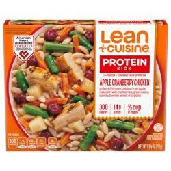 Lean Cuisine Frozen Meal Apple Cranberry Chicken, Protein Kick Microwave Meal, Microwave Chicken Dinner, Frozen Dinner for One