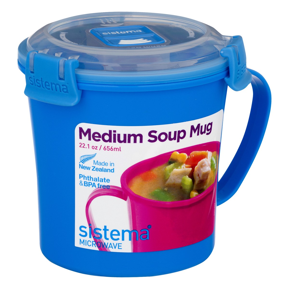 slide 9 of 10, Sistema Medium Microwave Soup Mug 1 ea, 1 ct