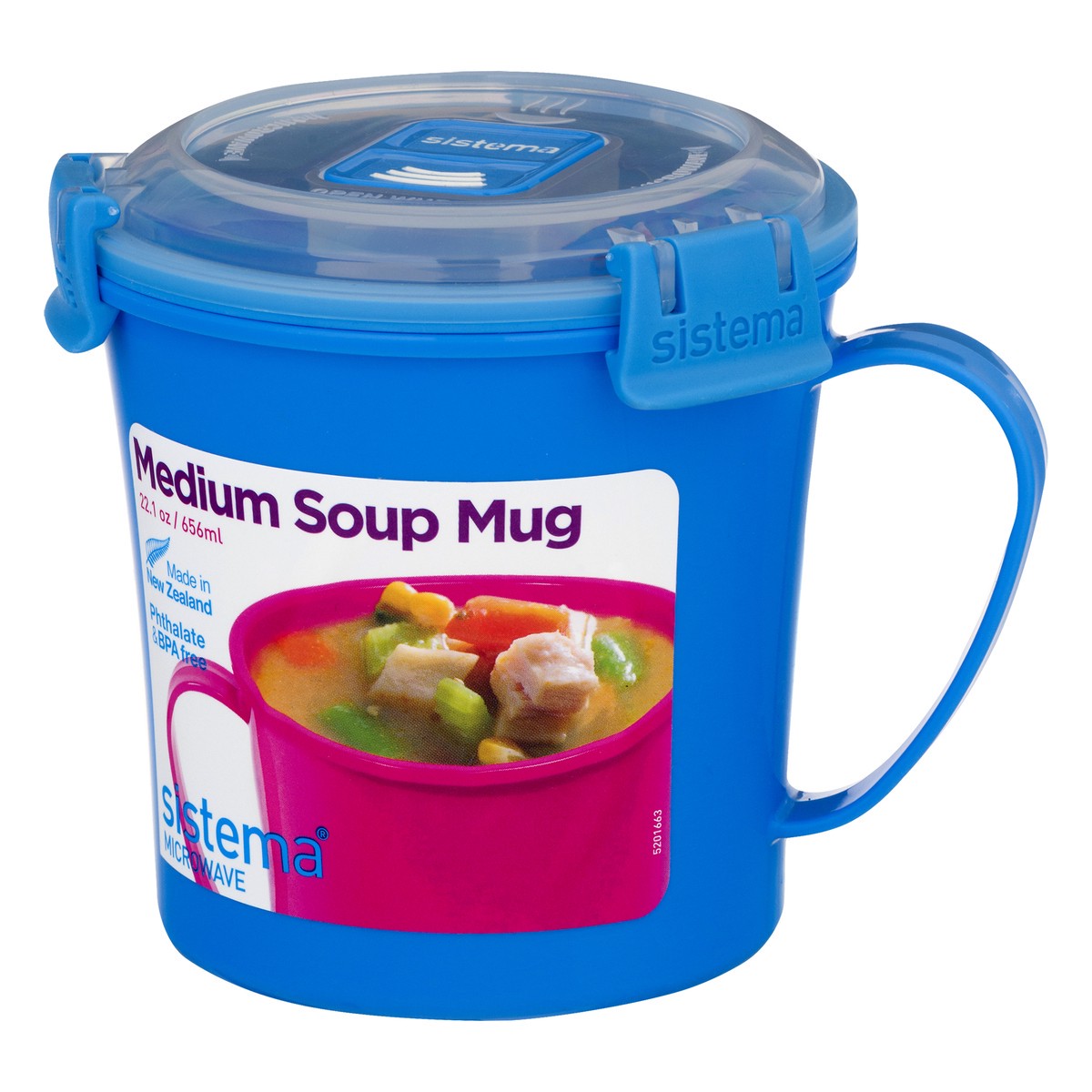 slide 5 of 10, Sistema Medium Microwave Soup Mug 1 ea, 1 ct