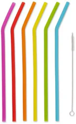 Rsvp 10 Drink Straws W/Brush