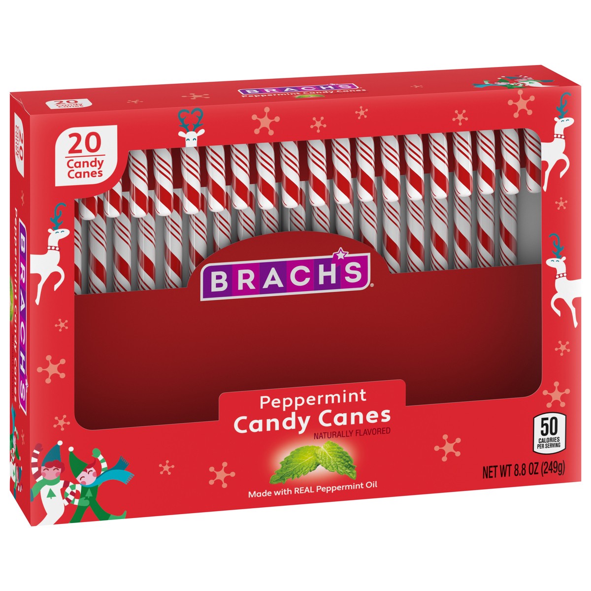 slide 9 of 9, Brach's 02986 158953 Holiday Peppermint Candy Canes 20 ct, 20 ct