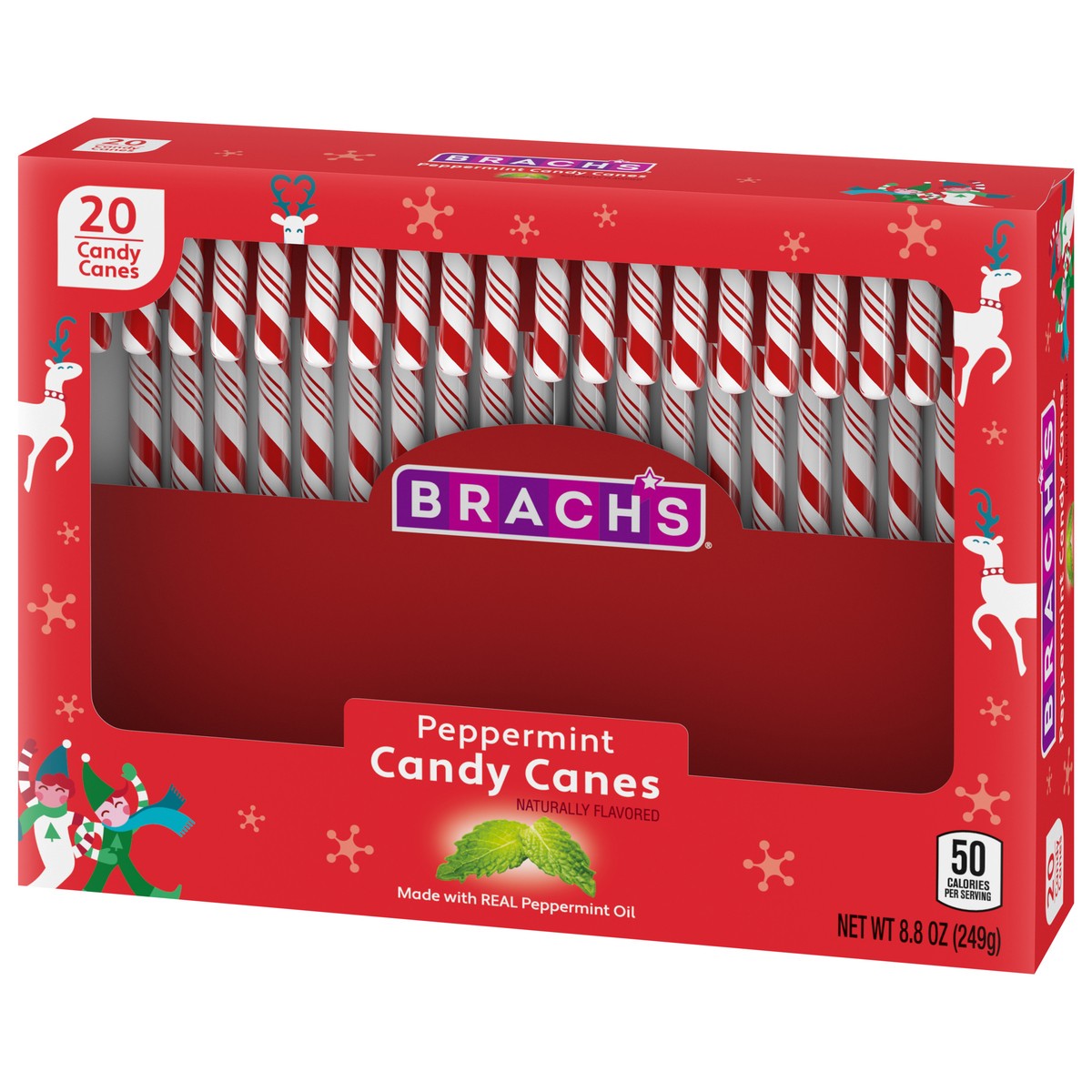 slide 3 of 9, Brach's 02986 158953 Holiday Peppermint Candy Canes 20 ct, 20 ct