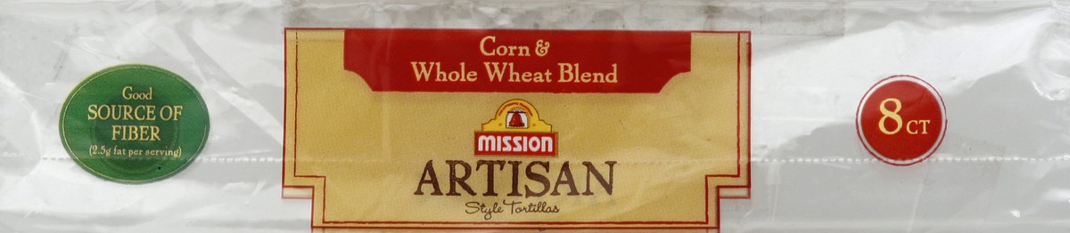 slide 2 of 5, Mission Artisan Corn And Whole Wheat Blend Tortillas, 8 ct