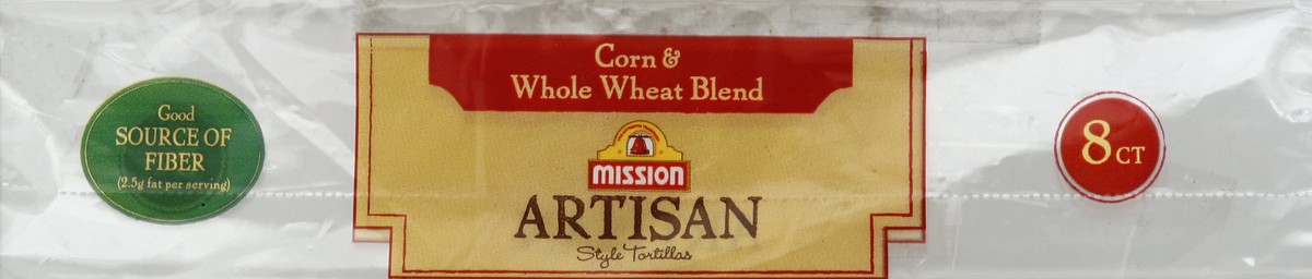 slide 4 of 5, Mission Artisan Corn And Whole Wheat Blend Tortillas, 8 ct