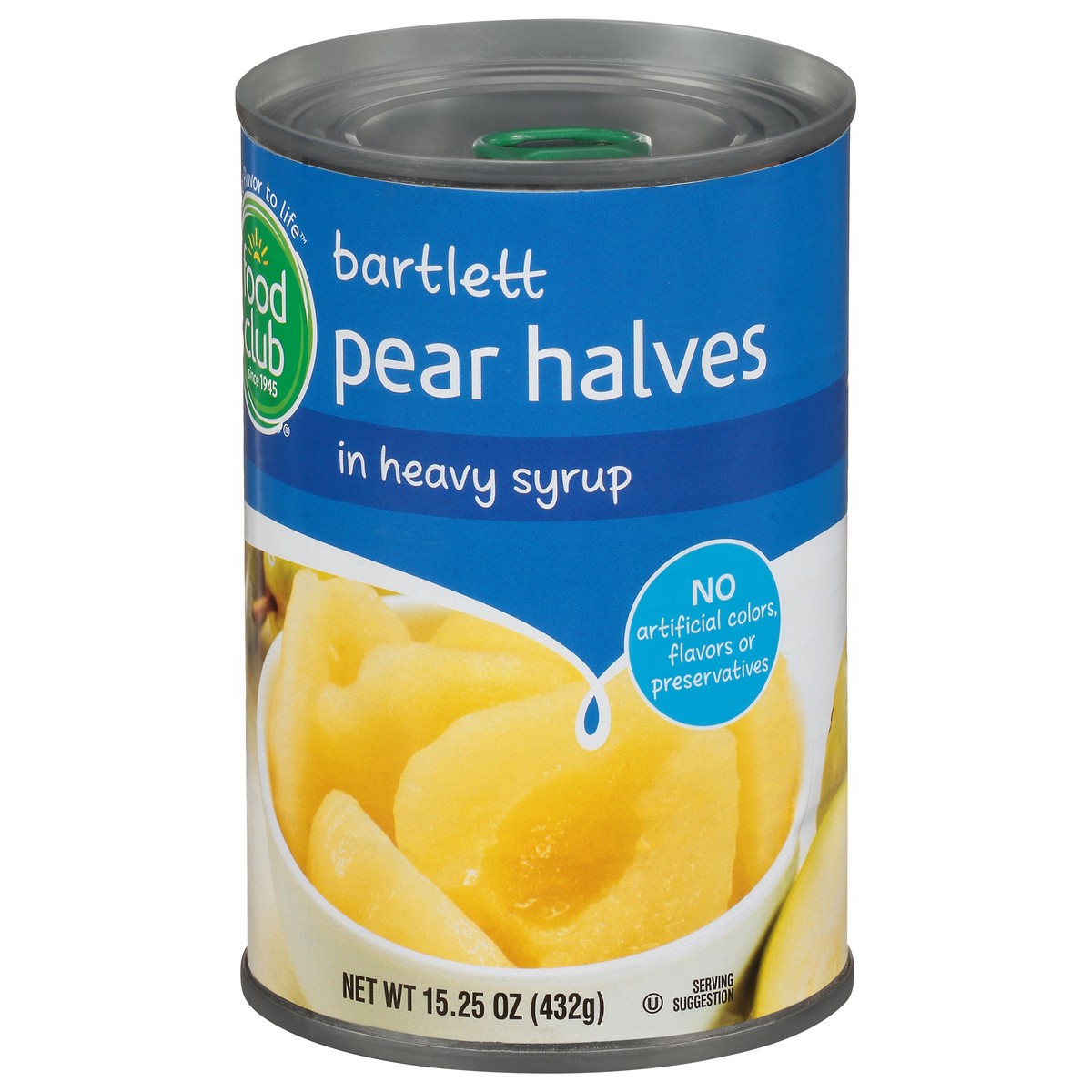 slide 3 of 11, Food Club Pear Can Bartlett Halves In Heavy Syrup, 15.25 oz