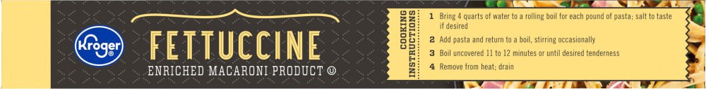 slide 3 of 4, Kroger Fettuccine Pasta - 16 oz, 16 oz