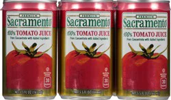 Sacramento Premium 100% Tomato Juice - 6 ct