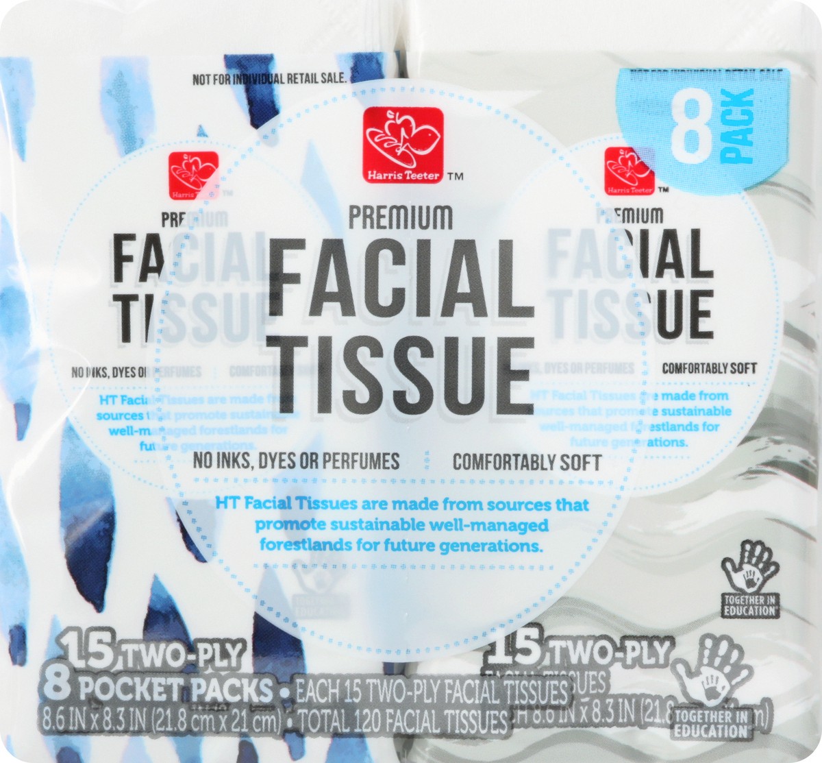 slide 6 of 11, Harris Teeter yourhome Facial Tissue Pocket Packs, 8 ct