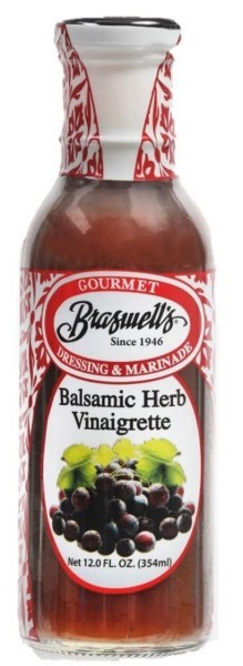 slide 1 of 1, Braswell's Balsamic Herb Vinaigrette, 12 oz