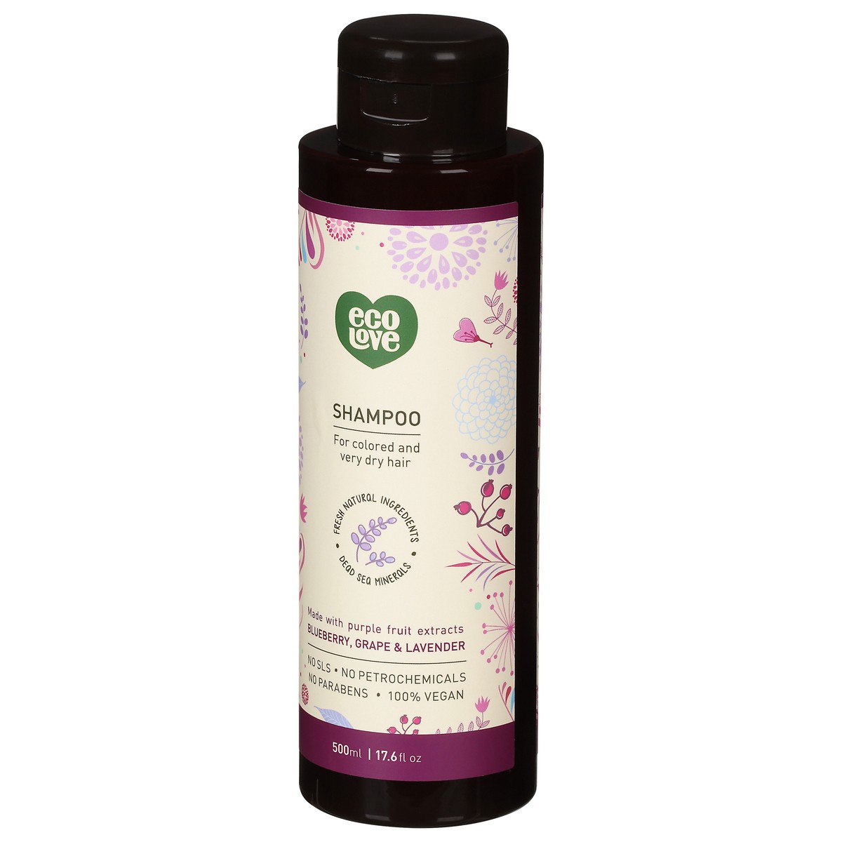 slide 2 of 9, Eco Love Blueberry, Grape and Lavender Shampoo 17.6 fl oz, 17.6 fl oz