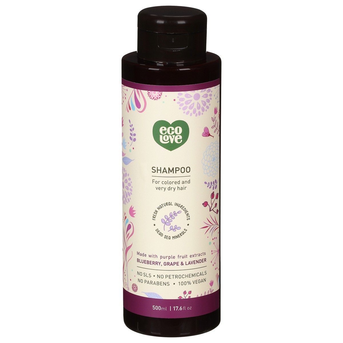 slide 1 of 9, Eco Love Blueberry, Grape and Lavender Shampoo 17.6 fl oz, 17.6 fl oz