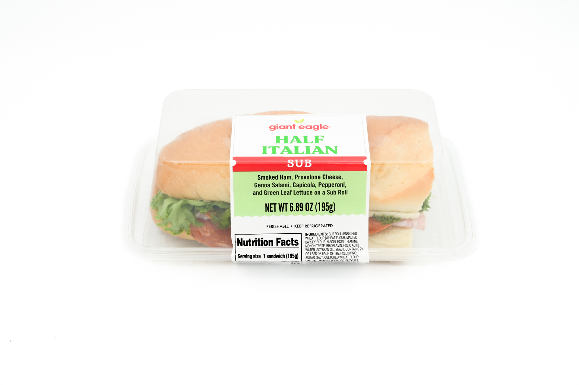 slide 1 of 2, Ge Half Italian Sub, 1 ct