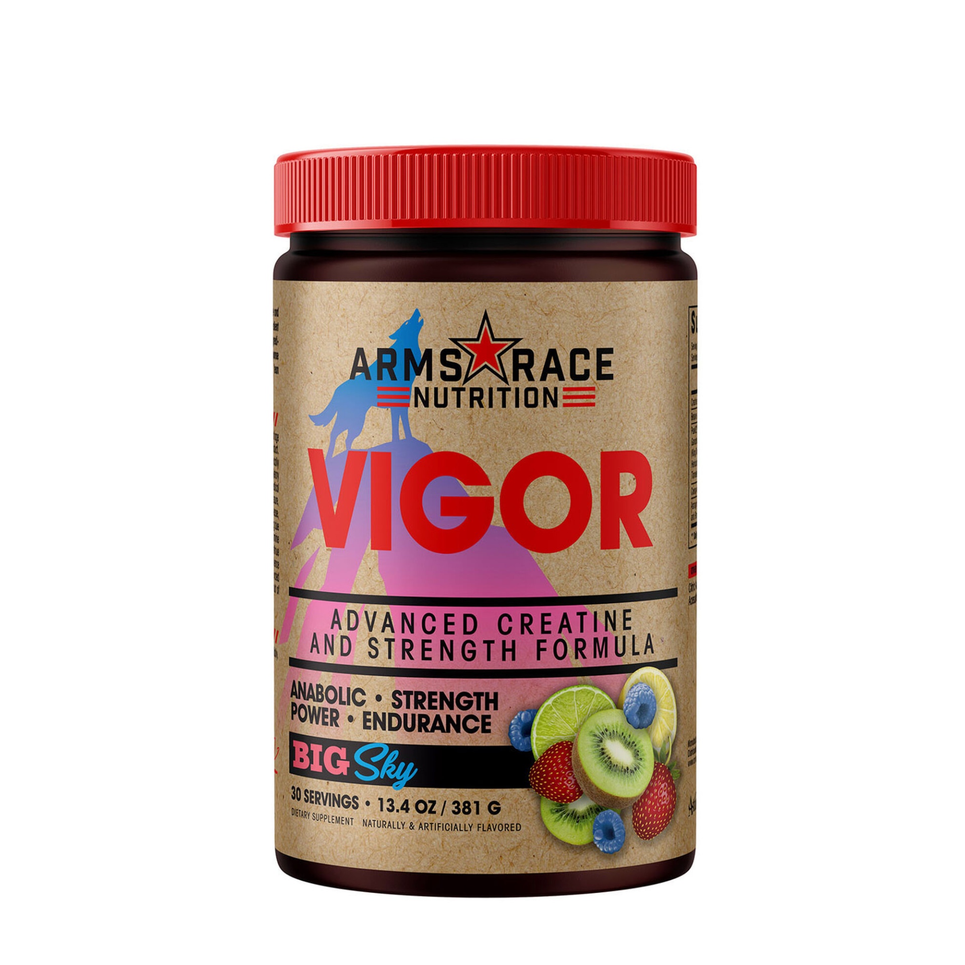 slide 1 of 1, Arms Race Nutrition Vigor Creatine & Strength Formula - Big Sky, 1 ct