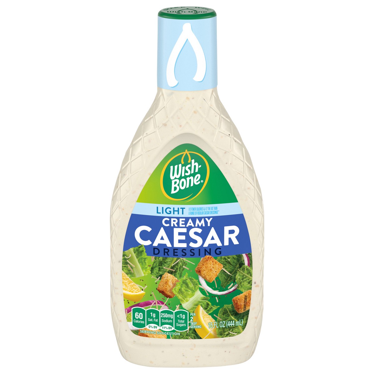 slide 1 of 5, Wish-Bone Light Creamy Caesar Dressing 15 fl oz, 15 fl oz