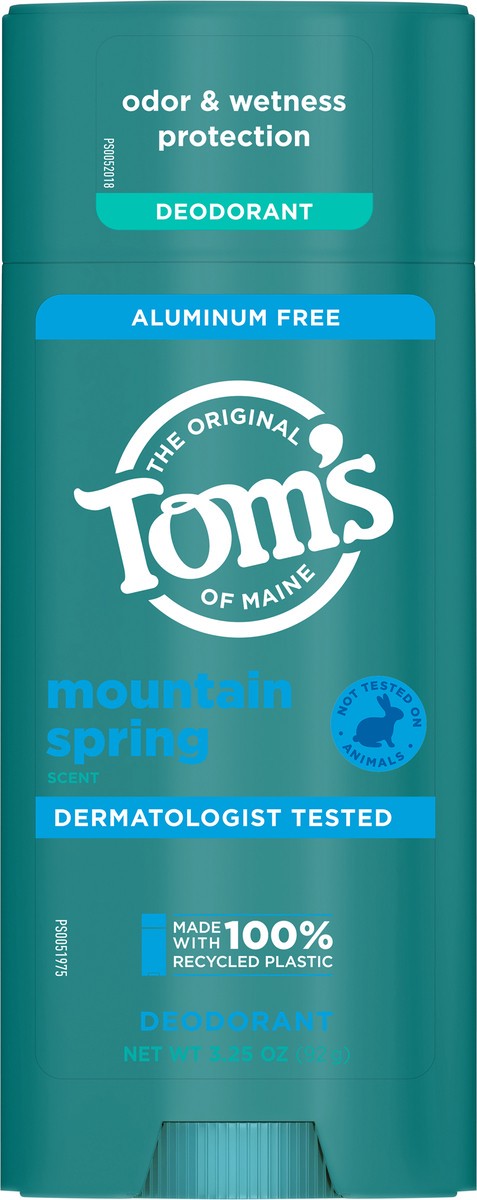 slide 7 of 10, Tom's of Maine Tom’s of Maine Mountain Spring Natural Deodorant for Men and Women, Aluminum Free, 3.25 Oz., 3.25 oz