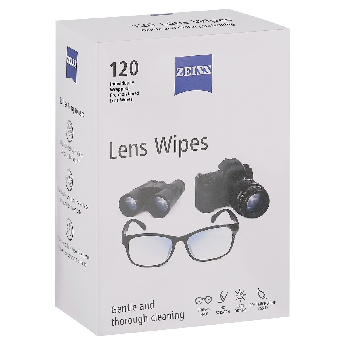 slide 2 of 9, Zeiss Pre-Moistened Lens Wipes 120 ea, 120 ct