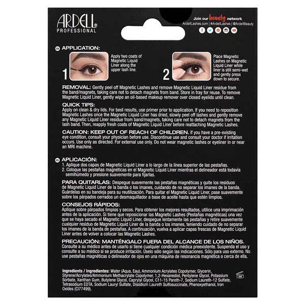 slide 8 of 9, Ardell 110 Magnetic Liner & False Lashes Kit - Black, 2 ct