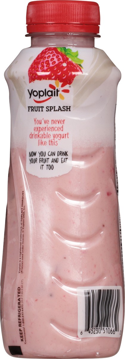 slide 3 of 9, Yoplait Fruit Splash Strawberry Smoothie 9.56 fl oz, 9.56 fl oz