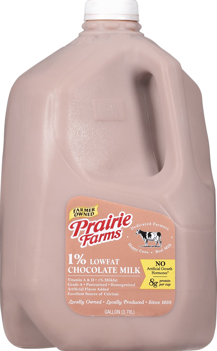 slide 6 of 9, Prairie Farms 1% Chocolate Milk, 1 gal