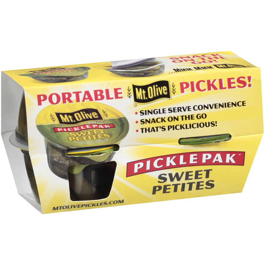 slide 5 of 8, Mt. Olive Sweet Petites Pickle Pak, 4 ct