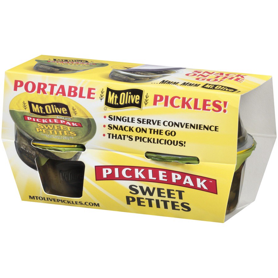 slide 6 of 8, Mt. Olive Sweet Petites Pickle Pak, 4 ct