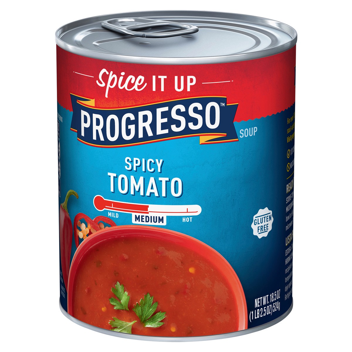 slide 3 of 9, Progresso Spicy Tomato Soup, 18.5 oz